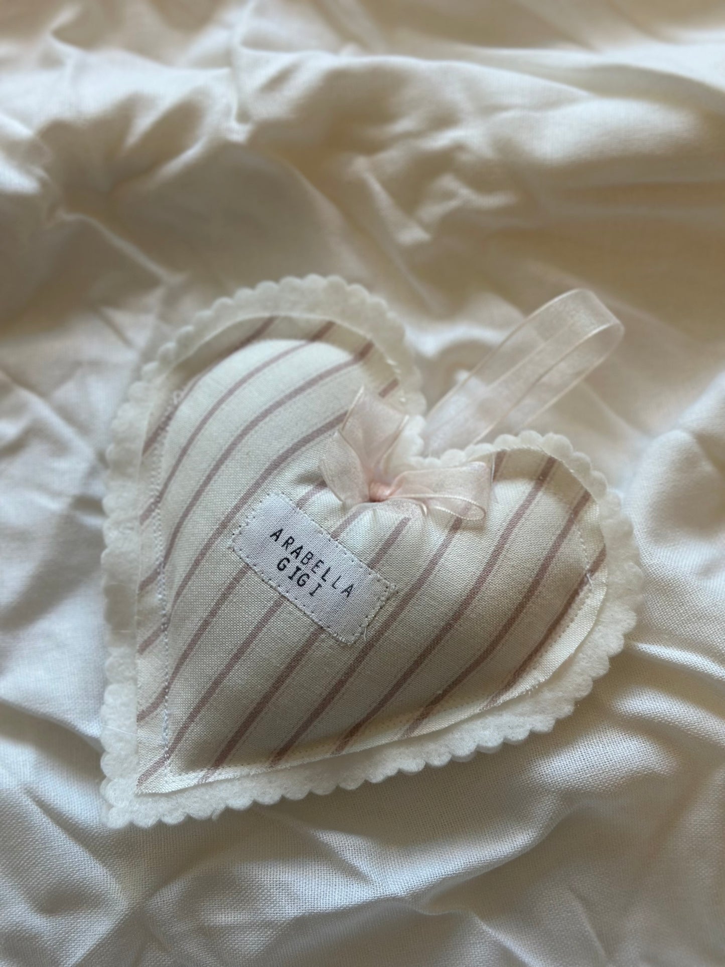 Soft Cushion Heart Personalised Hanger