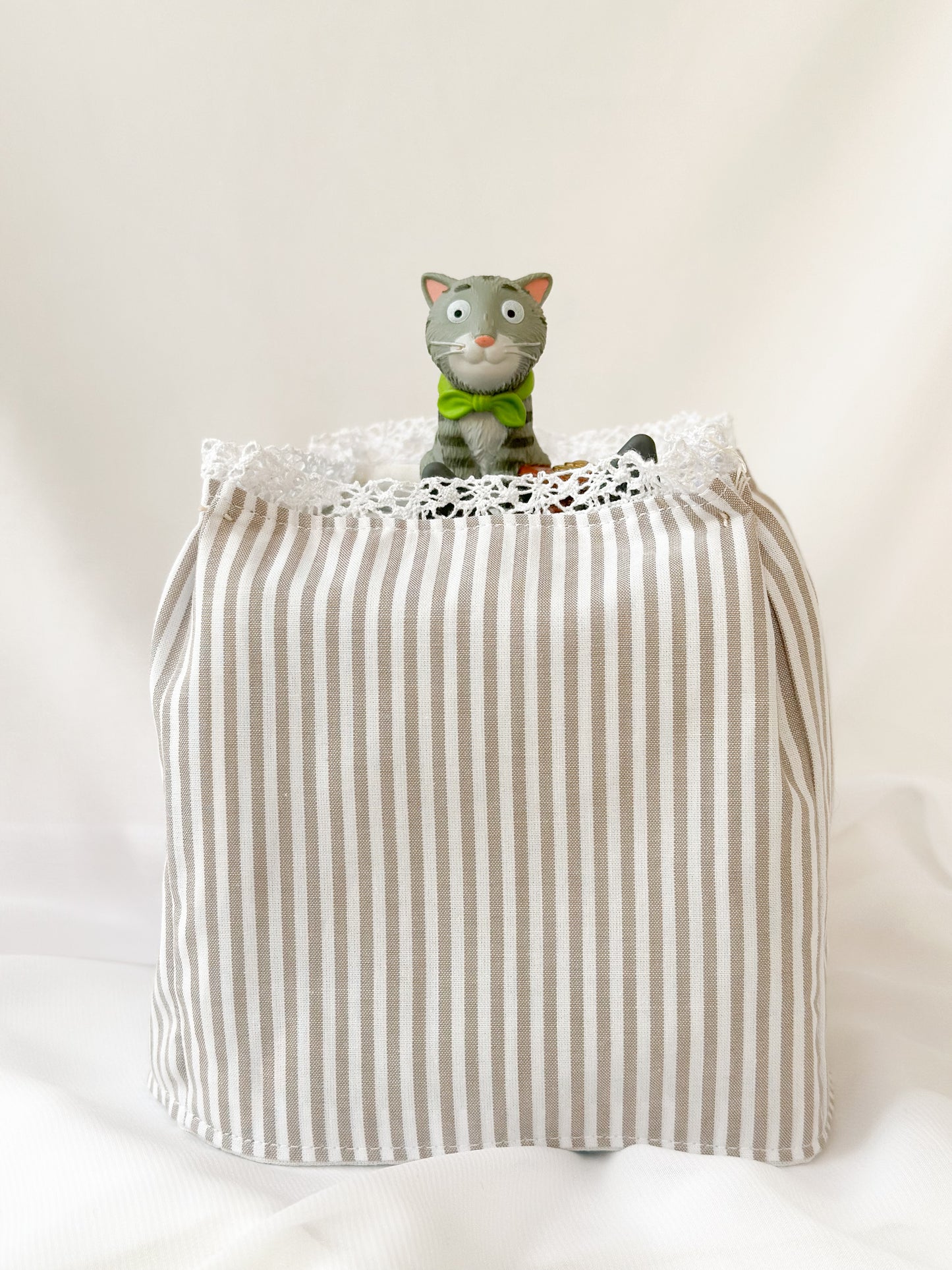 Striped Cotton Tonie's Box Cover