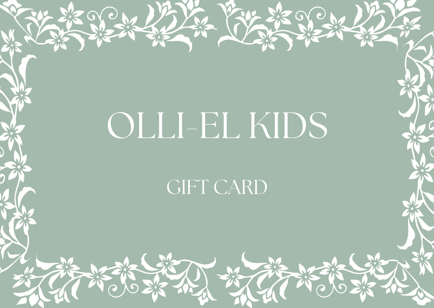 Olli-El Kids E-gift Card.