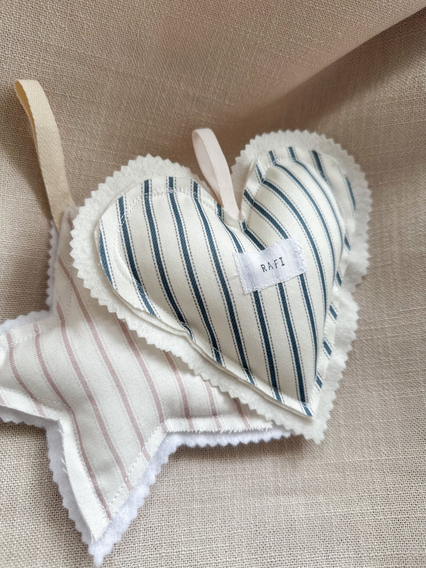 Soft Cushion Heart Personalised Hanger