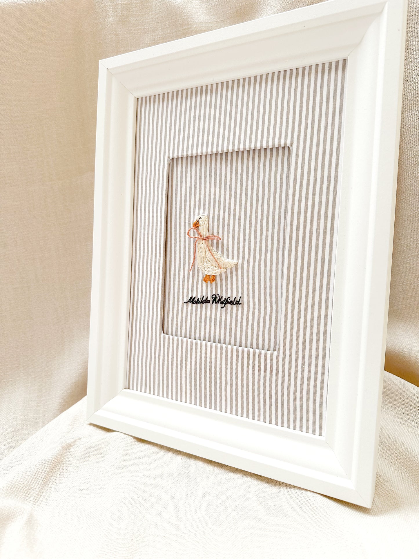 Handmade Hand Embroidered Framed Art Work Keepsake