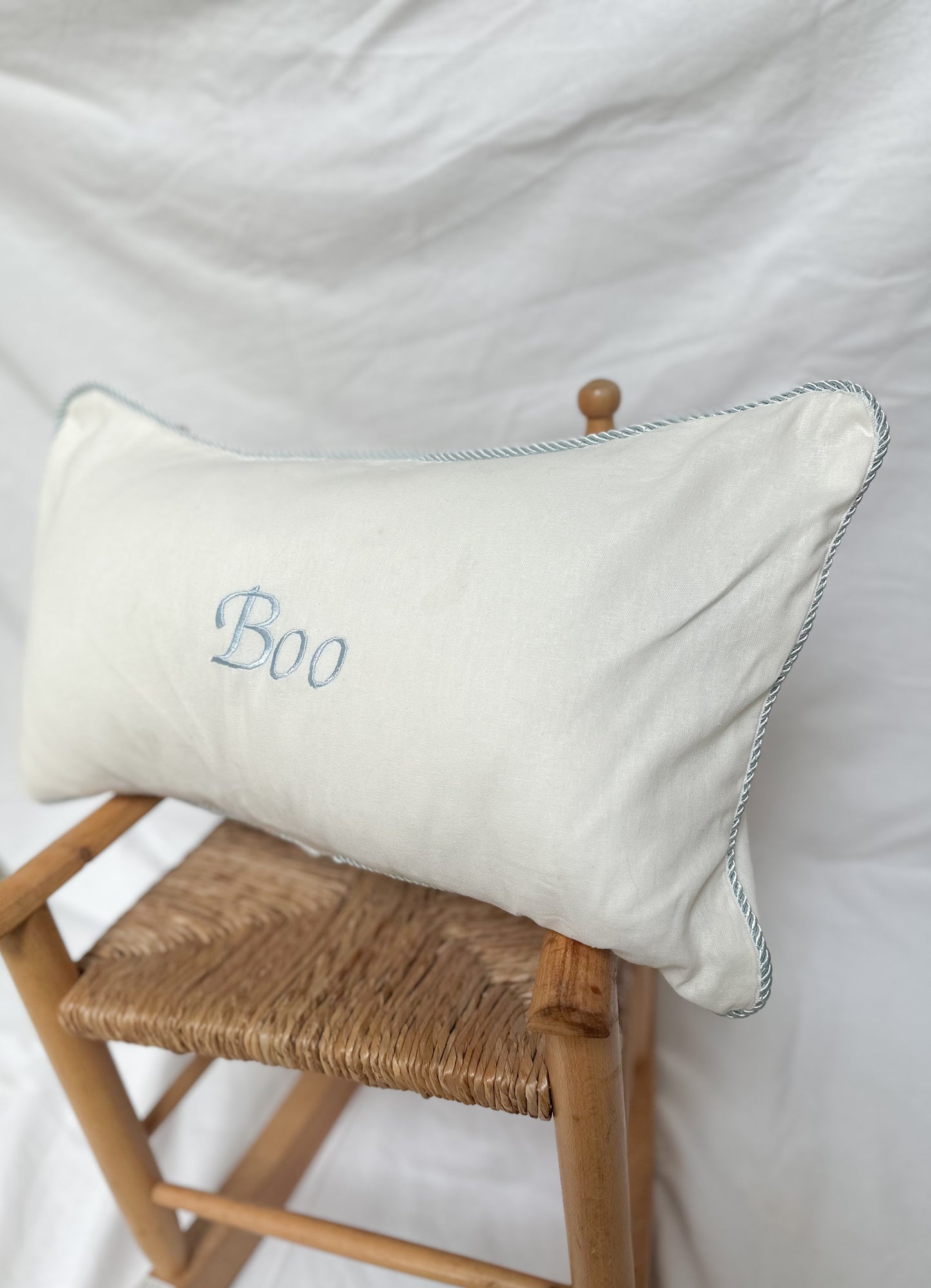 Handmade Keepsake Machine Embroidered Cushion