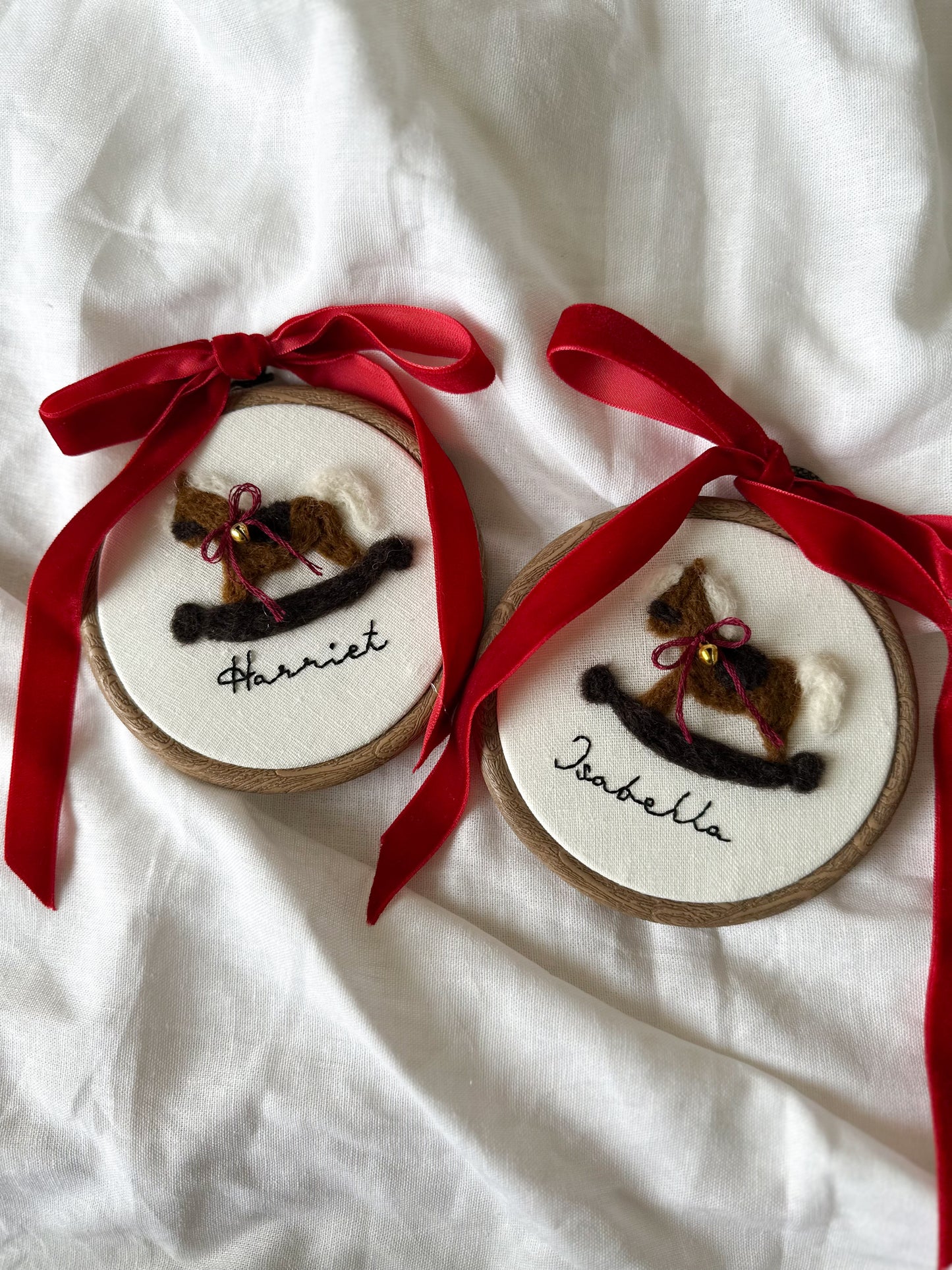 Christmas Keepsake Rocking Horse Personalised Ornament