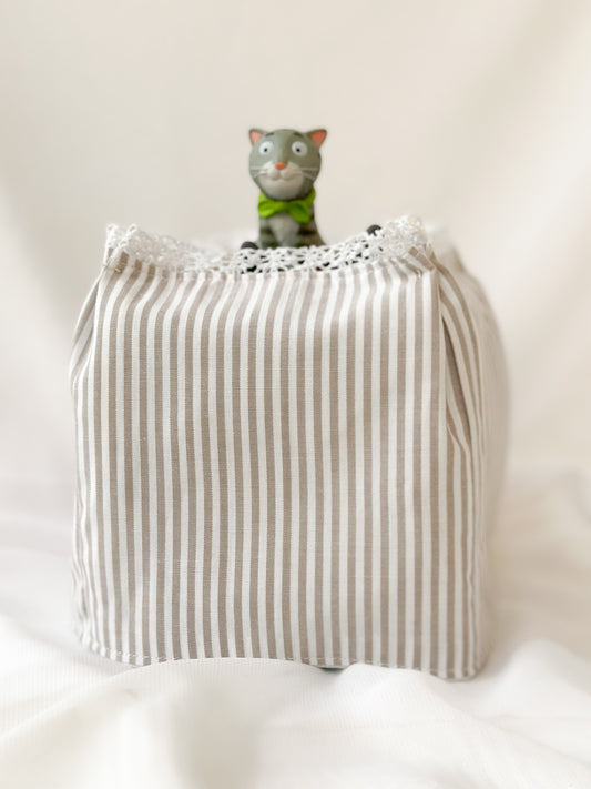 Striped Cotton Tonie's Box Cover