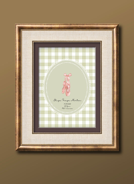 Our Beautiful Ballerina Personalised Art Print