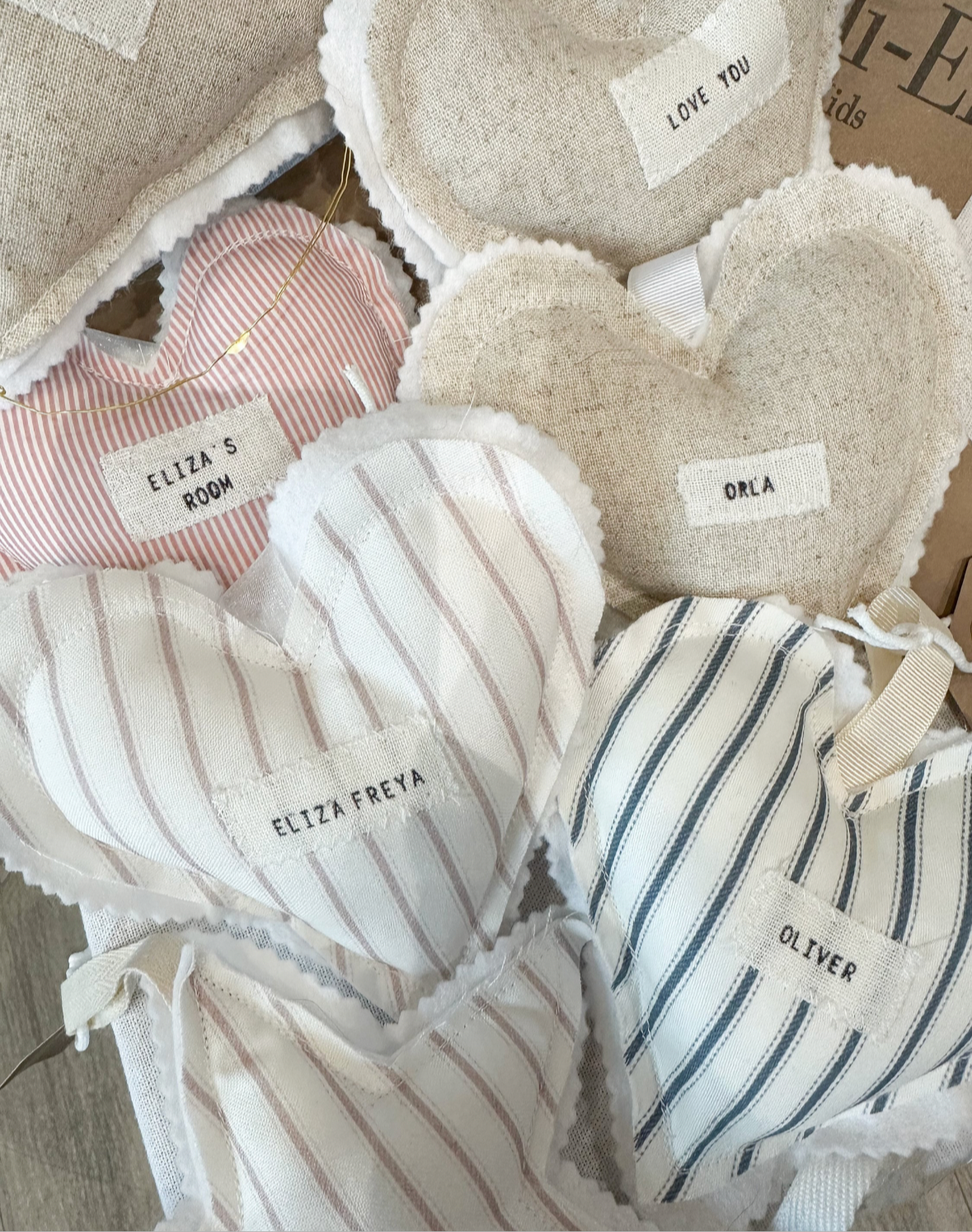 Soft Cushion Heart Personalised Hanger