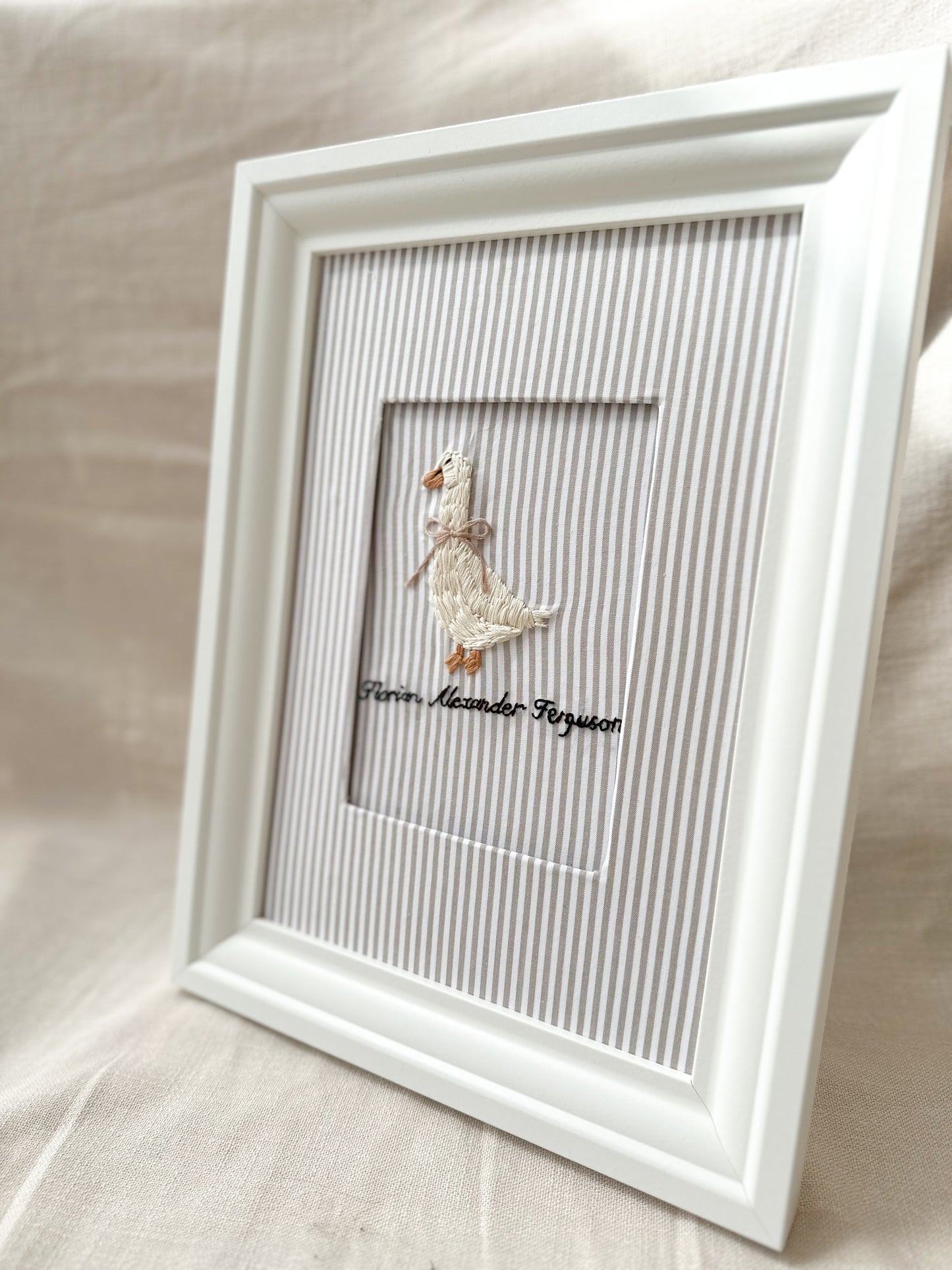 Handmade Hand Embroidered Framed Art Work Keepsake